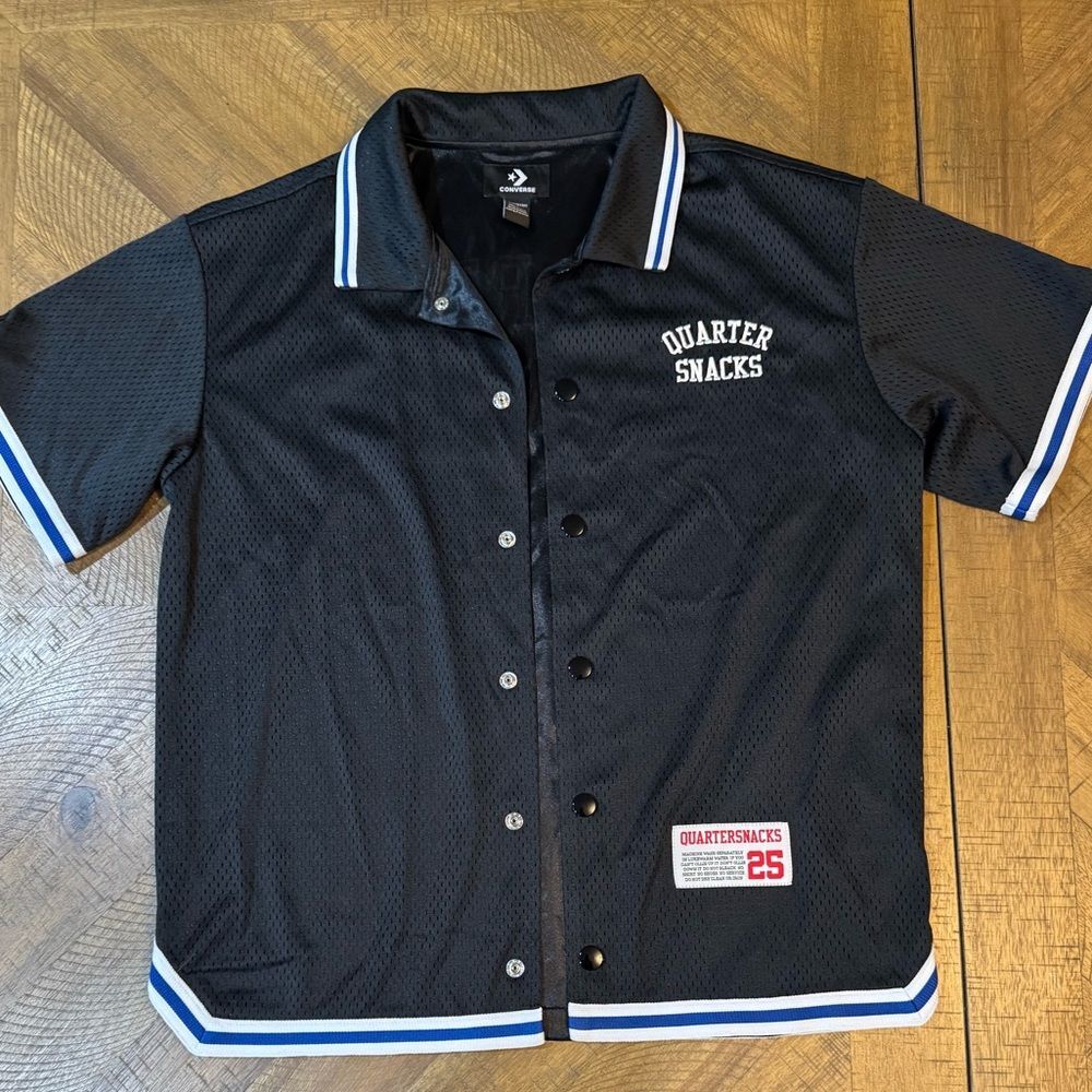 Converse RARE Quarter Snacks Button Up Skateboard Jersey